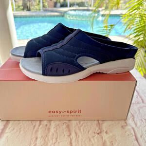 NIB Women's Easy Spirit Traciee 2 Sandal TRACIEE2 DK BLU Dark Blue  10M